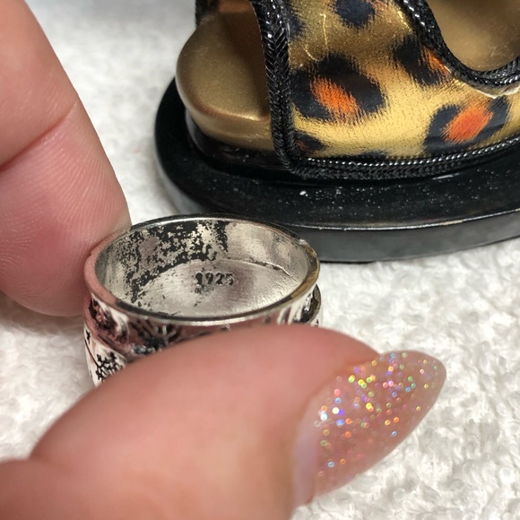 ⭐️🎁i am enough wide band inspiration /motivational ring ,size 8-Stamped - Picture 6 of 12